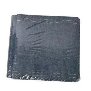 NIP Creative Memories Denim Cloth Scrapbook Album 7" square 12 Acid-Free Pages